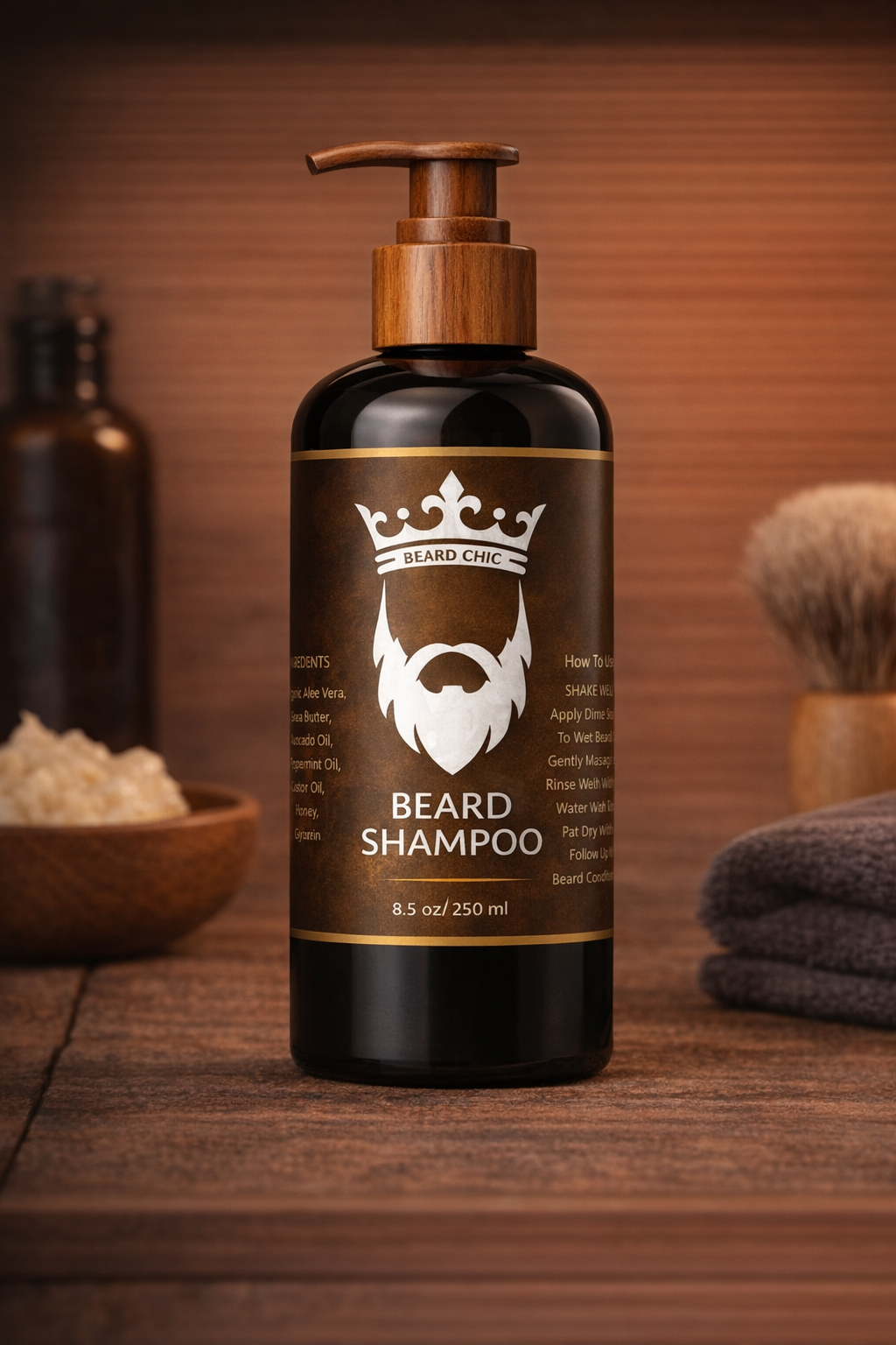 Premium Organic Beard Hydration Shampoo