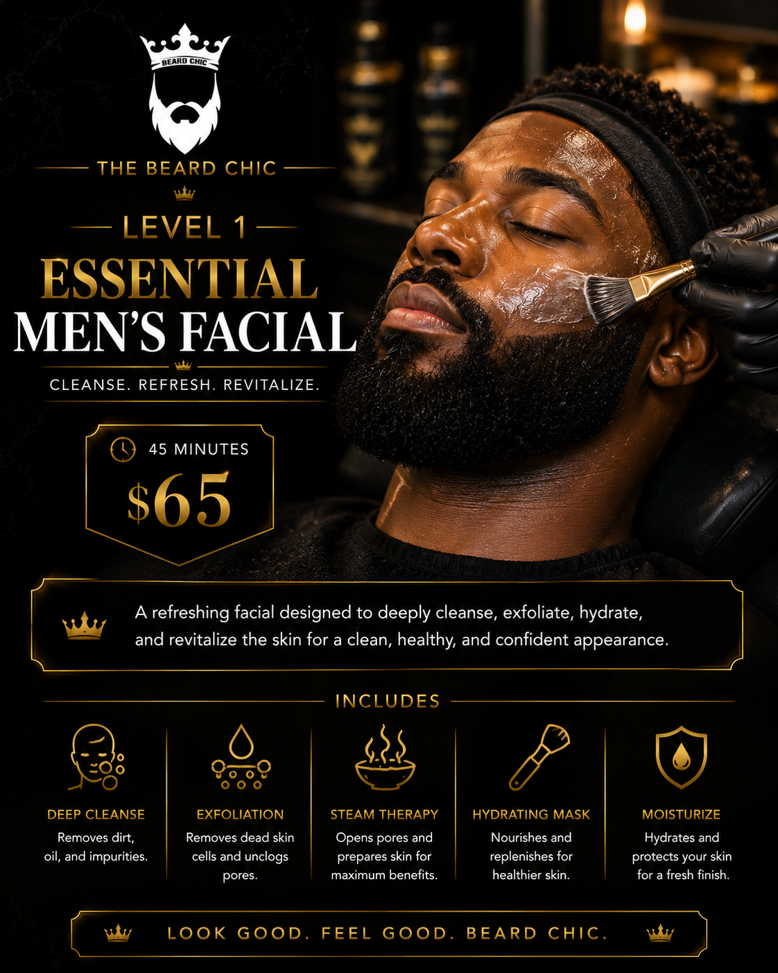 🥉 Level 1 – Essential Men’s Facial