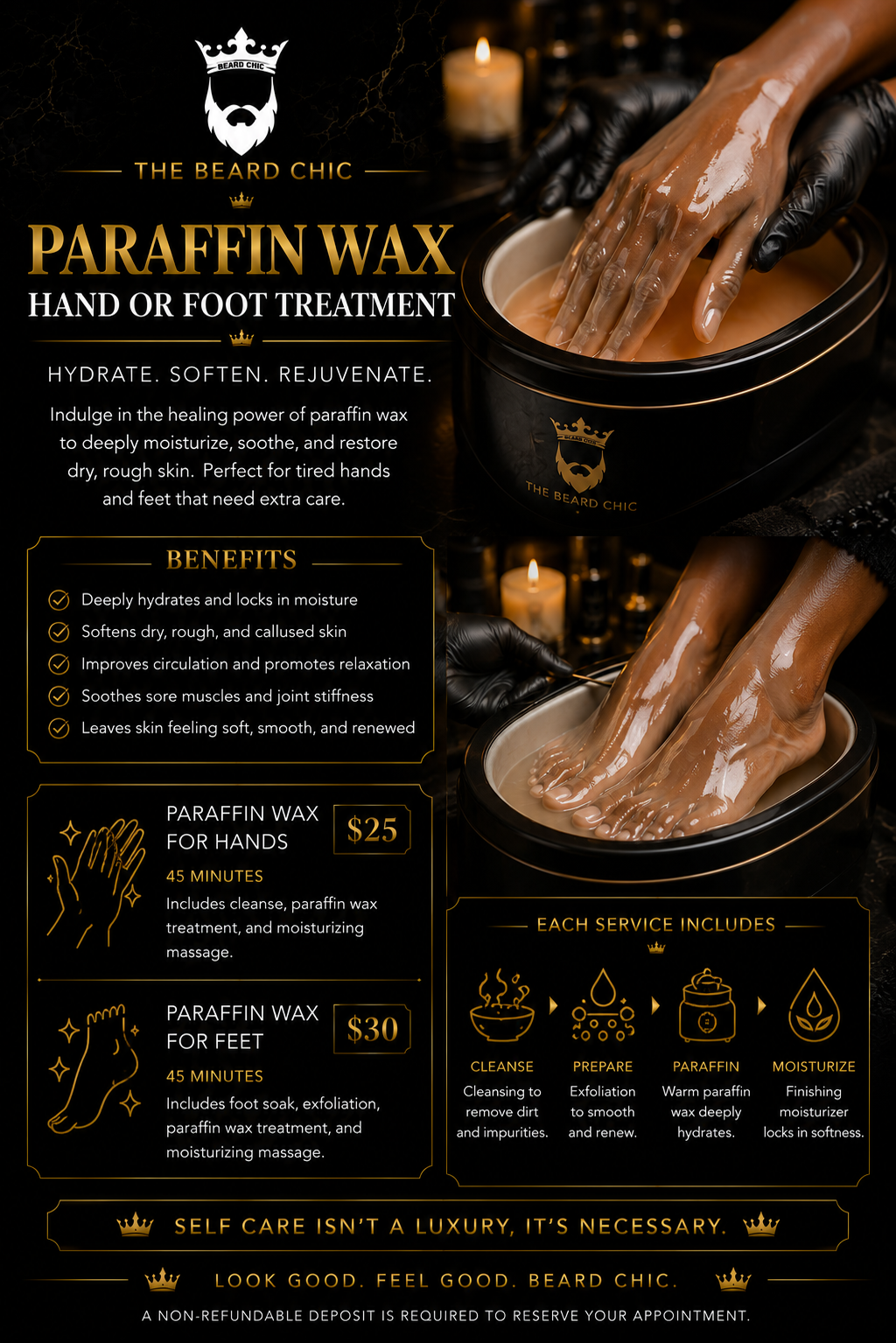 Paraffin Wax Hand Treatment, Paraffin Wax Foot Treatment
